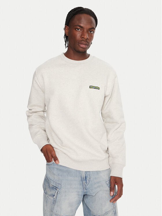 DC Shoes Суитшърт Patch It EDYFT03548 Сив Regular Fit цвят на ниска цена