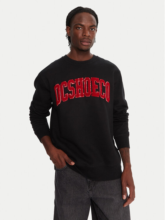 DC Shoes Суитшърт Varsity EDYFT03547 Черен Regular Fit цвят на ниска цена
