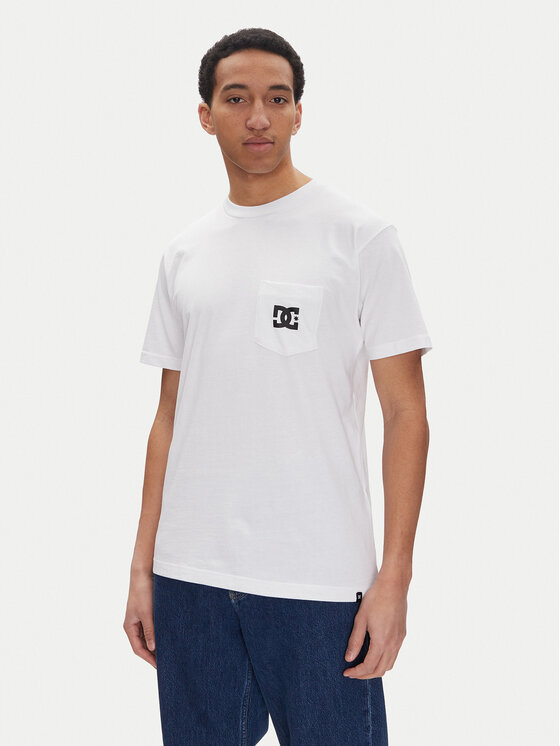 DC Shoes Тишърт ADYZT05377 Бял Regular Fit цвят на ниска цена