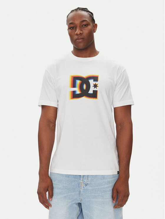 DC Shoes Тишърт ADYZT05444 Бял Heritage Fit цвят на ниска цена
