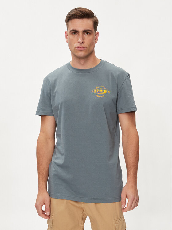 DC Shoes Тишърт Chain Gang Tss ADYZT05348 Сив Regular Fit цвят на ниска цена