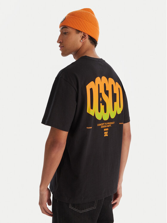 DC Shoes Тишърт EDYZT04372 KVJ0 Черен Relaxed Fit цвят на ниска цена