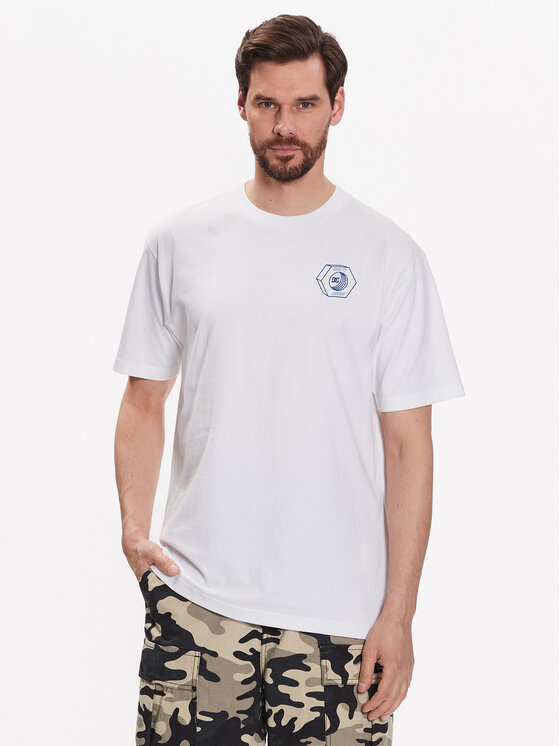 DC Shoes Тишърт Quality Goods ADYZT05235 Бял Relaxed Fit цвят на ниска цена