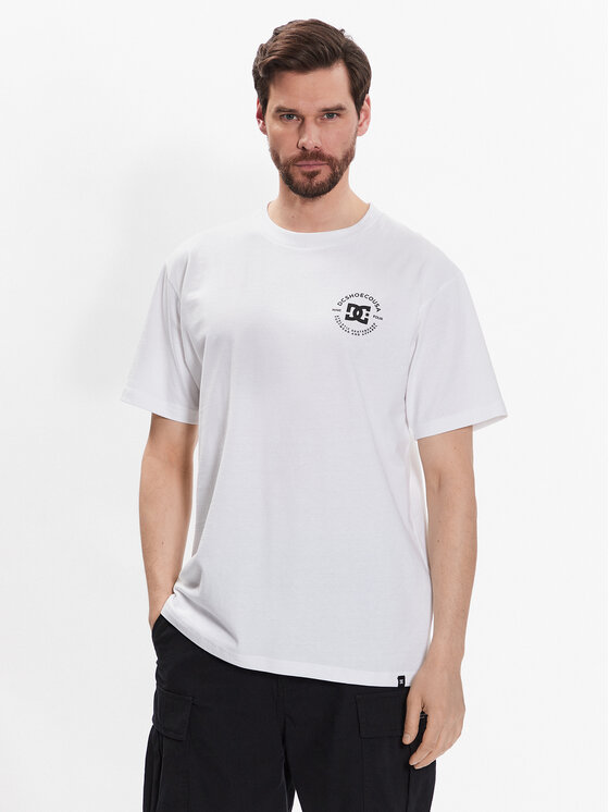 DC Shoes Тишърт Star Pilot ADYZT04991 Бял Relaxed Fit цвят на ниска цена