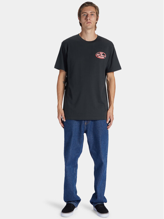 DC Shoes Тишърт Truckin Tees ADYZT05284 Черен Regular Fit цвят на ниска цена