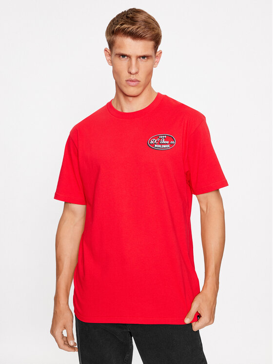 DC Shoes Тишърт Truckin Tees Rqr7 ADYZT05284 Червен Regular Fit цвят на ниска цена