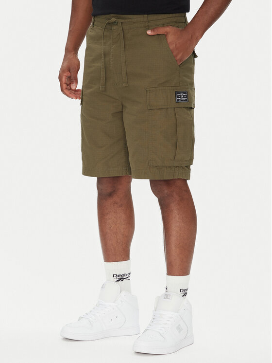DC Shoes Шорти от плат Tundra ADYWS03086 Зелен Regular Fit цвят на ниска цена