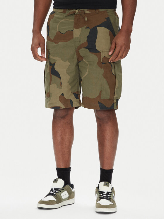 DC Shoes Шорти от плат Tundra ADYWS03086 Зелен Regular Fit цвят на ниска цена
