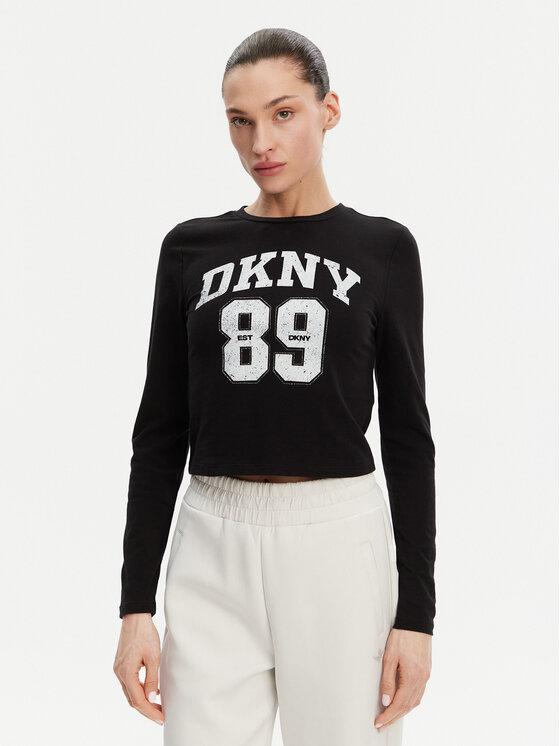 DKNY Sport Блуза DP4T9979 Черен Regular Fit цвят на ниска цена