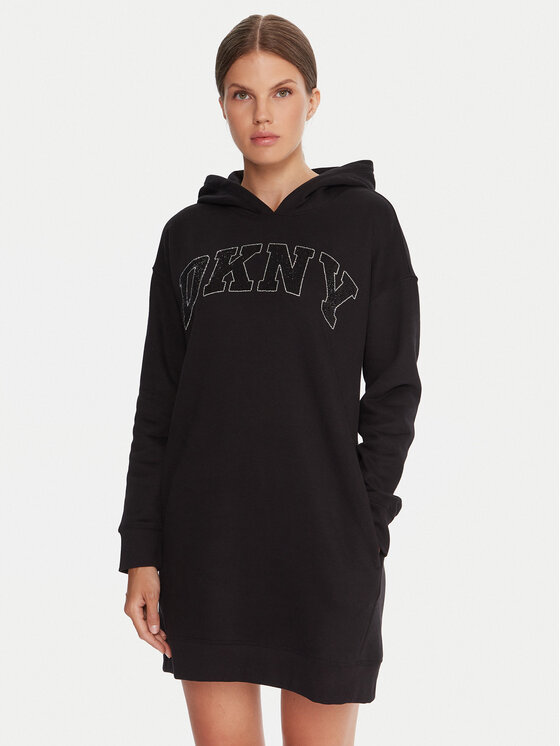 DKNY Sport Ежедневна рокля DP5D4917 Черен Regular Fit цвят на ниска цена
