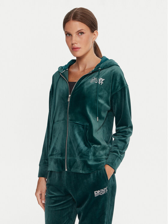 DKNY Sport Суитшърт DP5J9634 Зелен Regular Fit цвят на ниска цена