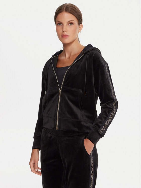DKNY Sport Суитшърт DP5J9639 Черен Regular Fit цвят на ниска цена