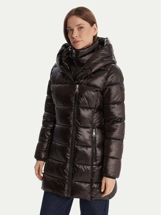 DKNY Зимно яке DLEMPU99 Черен Regular Fit цвят на ниска цена