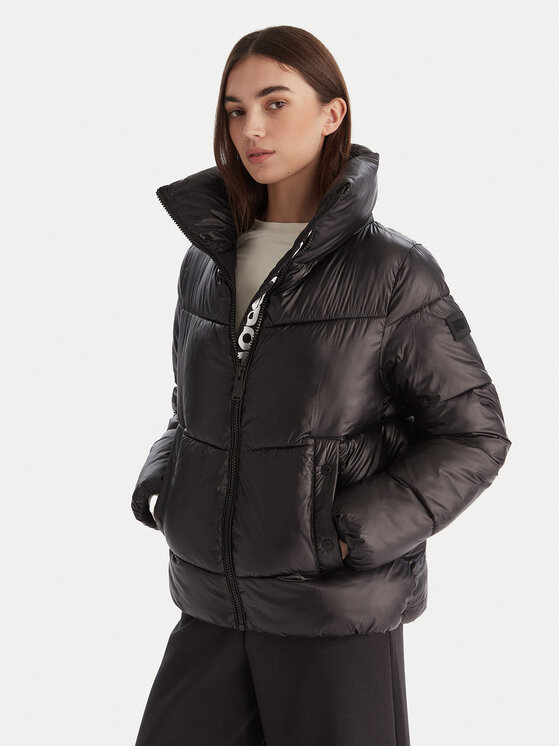 DKNY Зимно яке DP5J9623 Черен Regular Fit цвят на ниска цена