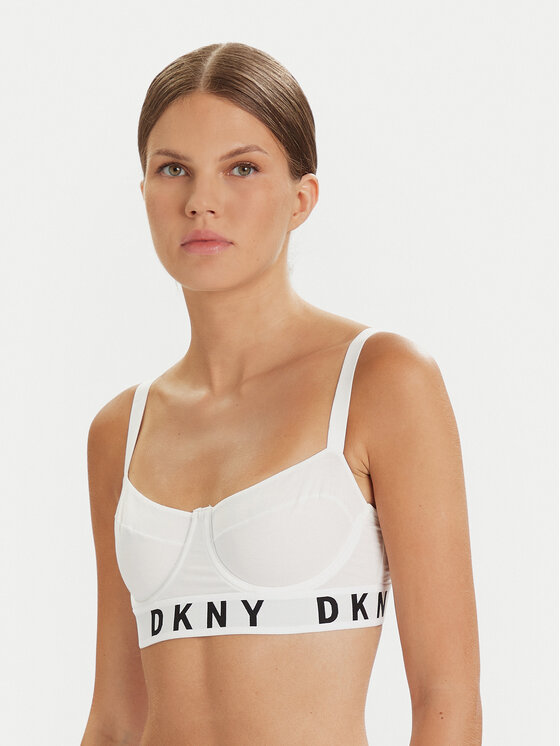 DKNY Сутиен с банели DK4521 Бял цвят на ниска цена