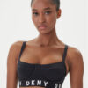 DKNY Сутиен с банели DK4521 Черен цвят на ниска цена