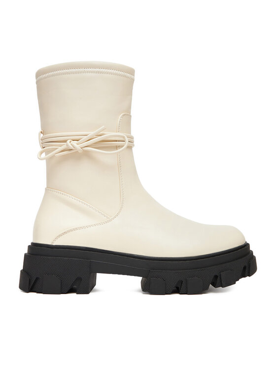 DeeZee Боти 13105 3 Екрю цвят на ниска цена