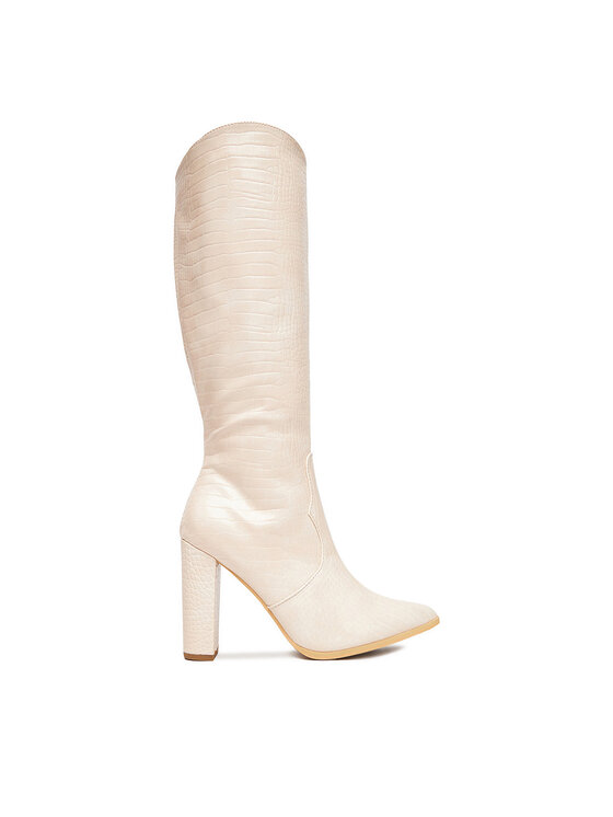 DeeZee Ботуши ZALGT610-1 Екрю цвят на ниска цена