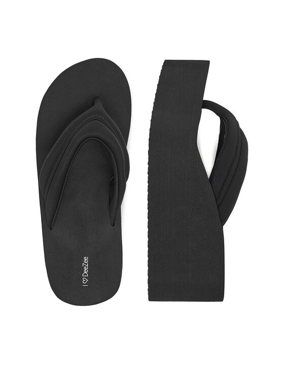 DeeZee Джапанки CT0626-10 Черен цвят на ниска цена