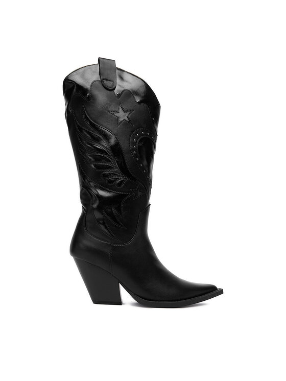 DeeZee Каубойски обувки W3LH170101 Черен цвят на ниска цена