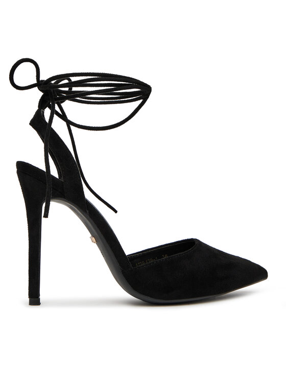 DeeZee Обувки на ток AB-1439-1 Черен цвят на ниска цена