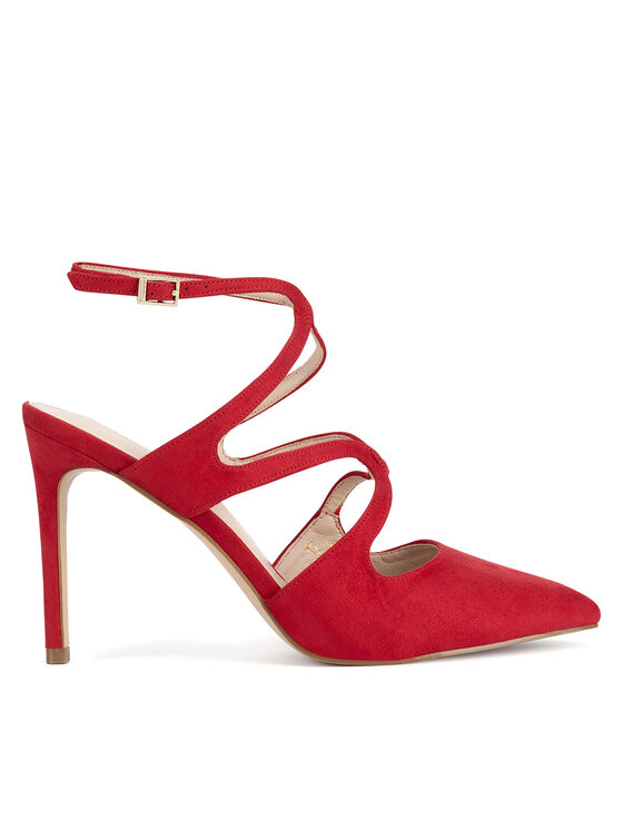 DeeZee Обувки на ток WYL3616-5 Червен цвят на ниска цена