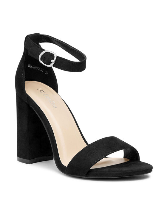 DeeZee Сандали WS18077-01 Черен цвят на ниска цена