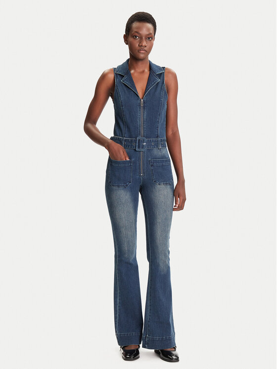 Desigual Гащеризон Glenn 25WWDD07 Тъмносин Regular Fit цвят на ниска цена