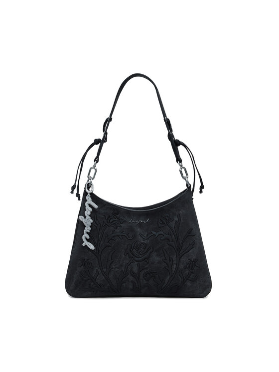 Desigual Дамска чанта Romeo Floral Total Bl 25WAXP40 Черен цвят на ниска цена