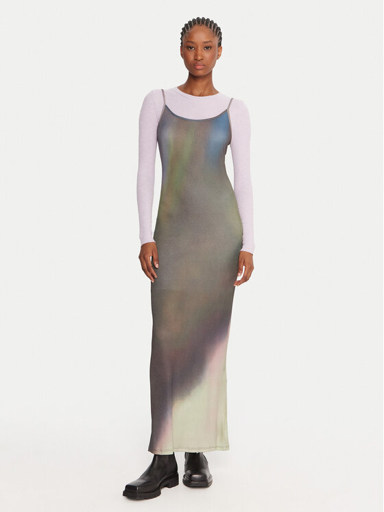 Desigual Ежедневна рокля Janis 25WWVK13 Цветен Slim Fit цвят на ниска цена