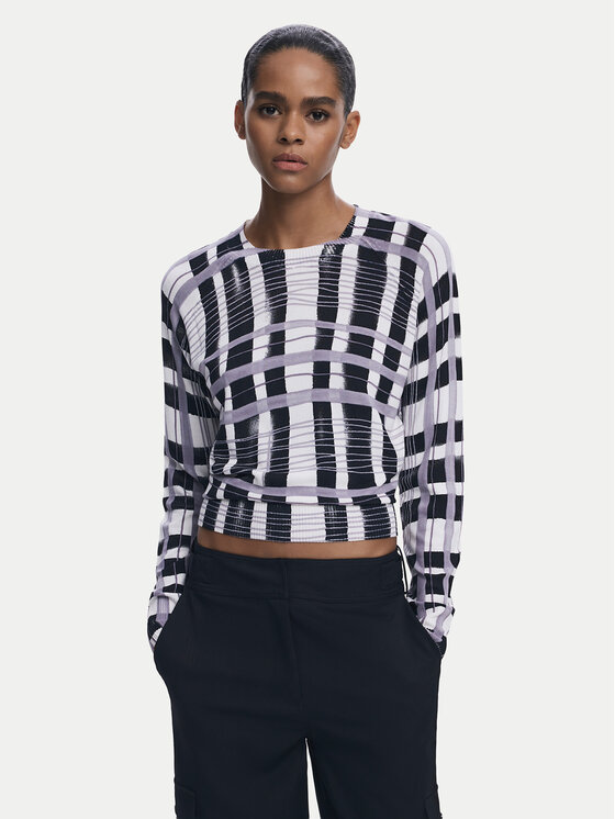 Desigual Пуловер Noruega 25WWJF41 Черен Regular Fit цвят на ниска цена