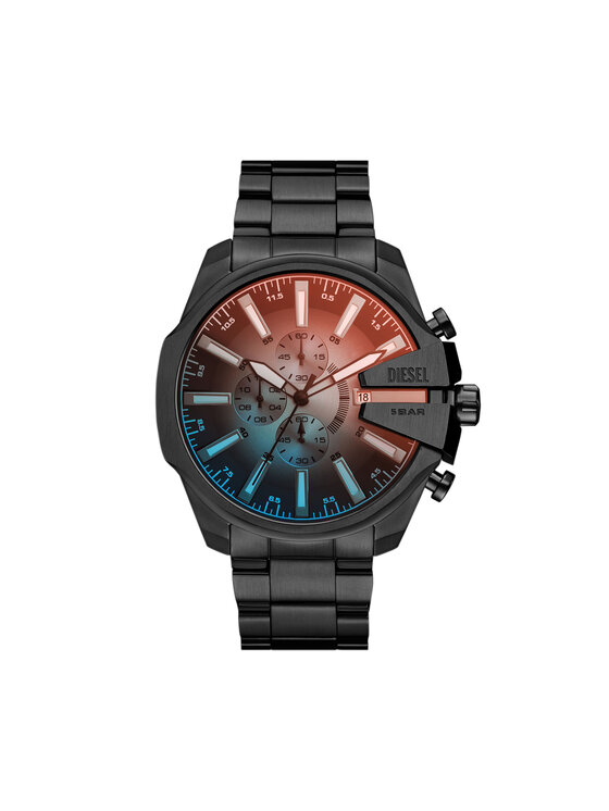 Diesel Часовник Mega Chief Slim DZ4689 Черен цвят на ниска цена