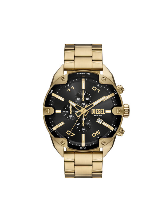 Diesel Часовник Spiked DZ4678 Златист цвят на ниска цена