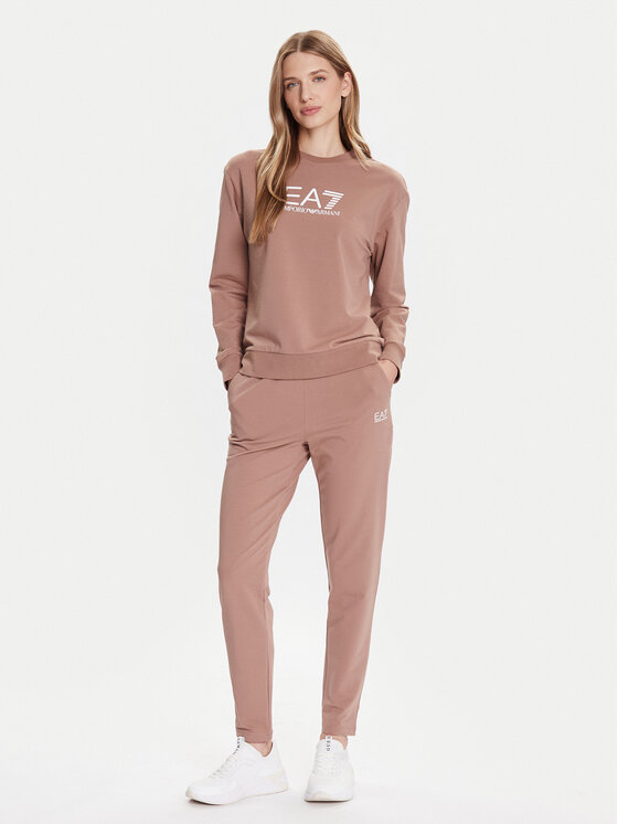 EA7 Emporio Armani Анцуг 7W000115 AF13135 U6108 Кафяв Regular Fit цвят на ниска цена