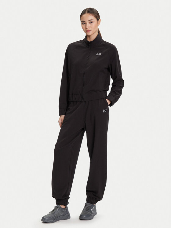 EA7 Emporio Armani Анцуг 7W000118 AF13135 UC001 Черен Regular Fit цвят на ниска цена