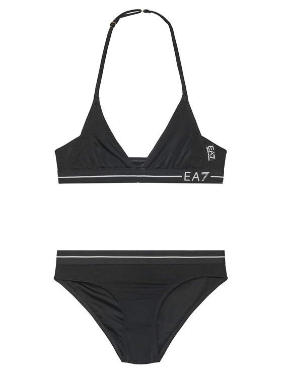 EA7 Emporio Armani Бански костюм 7G000091 AF12213 UC001 Черен цвят на ниска цена