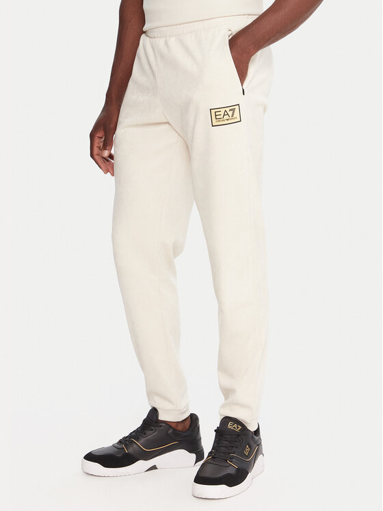 EA7 Emporio Armani Долнище анцуг 7M000676 AF16718 U1086 Бежов Regular Fit цвят на ниска цена