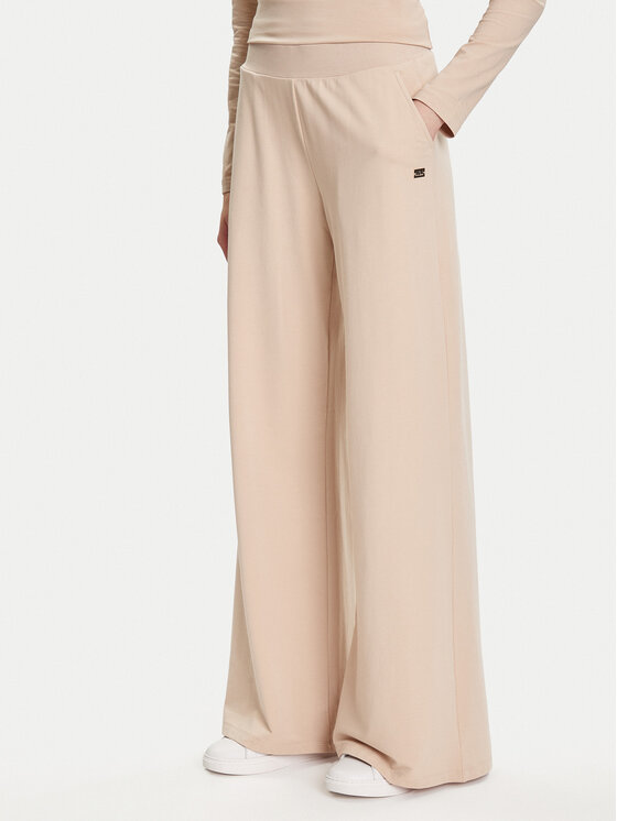 EA7 Emporio Armani Долнище анцуг 7W000462 AF13135 U1046 Бежов Relaxed Fit цвят на ниска цена