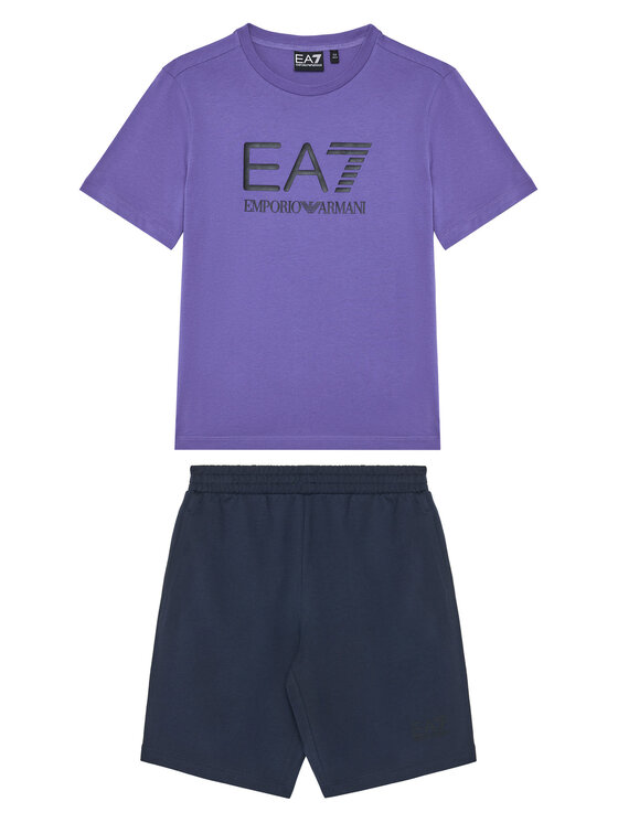 EA7 Emporio Armani Комплект тишърт и панталонки 7B000043 AF10378 MA028 Цветен Regular Fit цвят на ниска цена