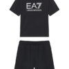 EA7 Emporio Armani Комплект тишърт и панталонки 7B000043 AF10378 UC001 Черен Regular Fit цвят на ниска цена