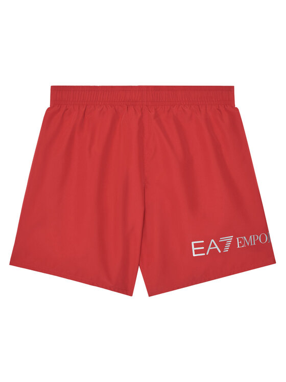 EA7 Emporio Armani Плувни шорти 7B000109 AF13049 M5023 Червен Regular Fit цвят на ниска цена