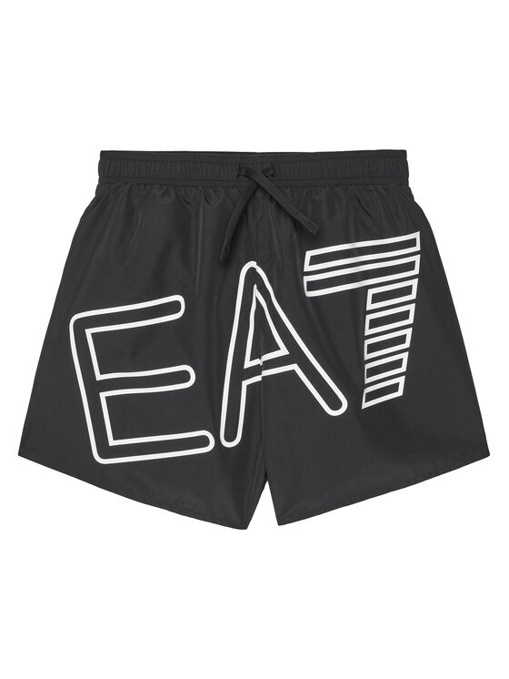 EA7 Emporio Armani Плувни шорти 7B000109 AF17231 UC001 Черен Regular Fit цвят на ниска цена