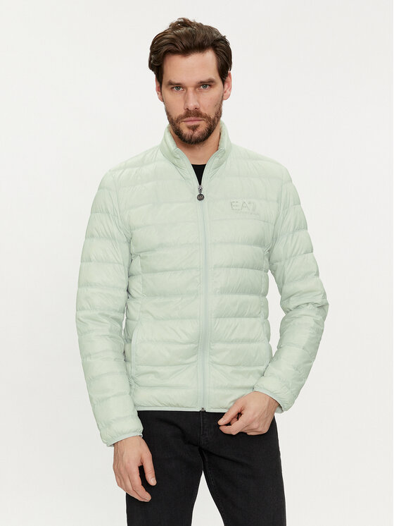 EA7 Emporio Armani Пухено яке 8NPB01 PN29Z 1133 Сив Regular Fit цвят на ниска цена