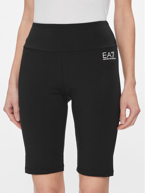 EA7 Emporio Armani Спортни шорти 3DTS53 TJ01Z 1200 Черен Regular Fit цвят на ниска цена