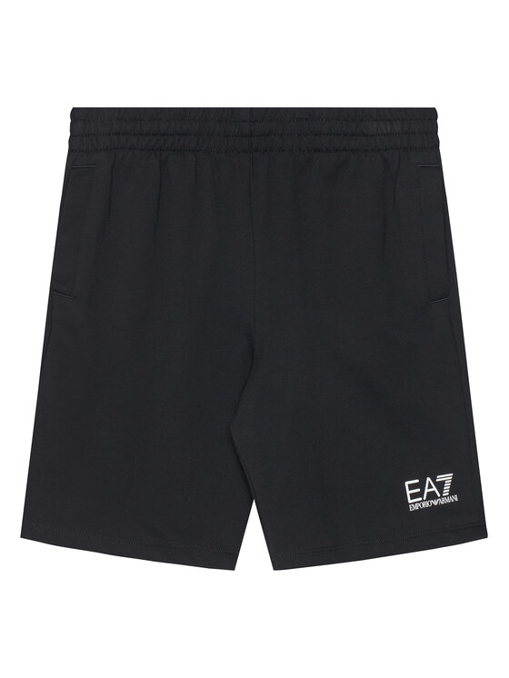 EA7 Emporio Armani Спортни шорти 7B000026 AF10380 UC001 Черен Regular Fit цвят на ниска цена