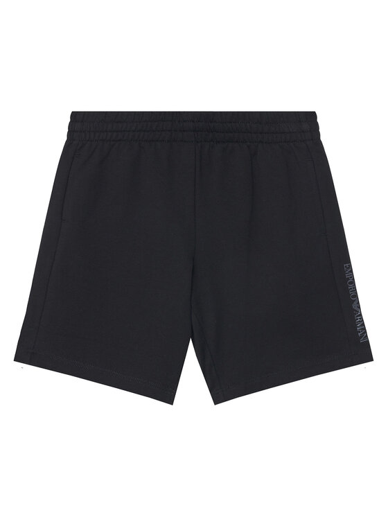 EA7 Emporio Armani Спортни шорти 7B000040 AF10380 UC001 Черен Regular Fit цвят на ниска цена