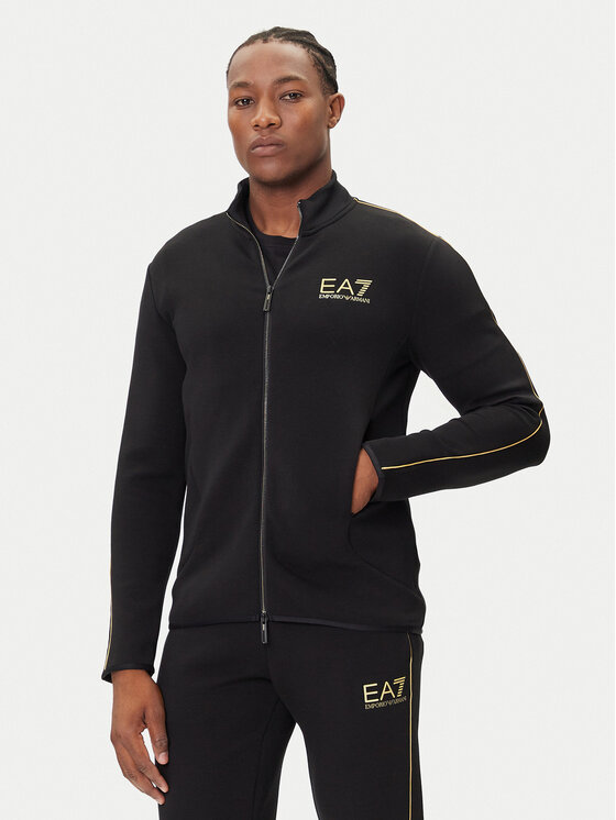 EA7 Emporio Armani Суитшърт 7M000670 AF14146 UC001 Черен Slim Fit цвят на ниска цена