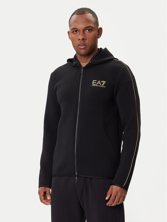 EA7 Emporio Armani Суитшърт 7M000671 AF14146 UC001 Черен Slim Fit цвят на ниска цена