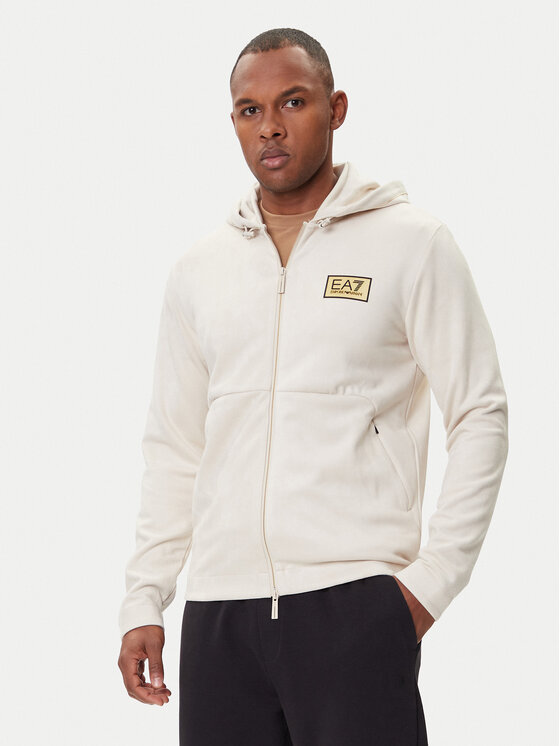 EA7 Emporio Armani Суитшърт 7M000675 AF16718 U1086 Бежов Regular Fit цвят на ниска цена