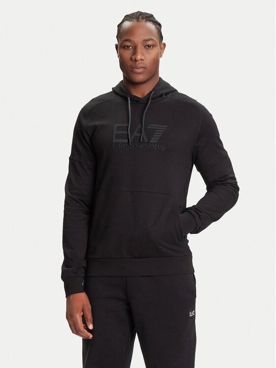 EA7 Emporio Armani Суитшърт 7M000903 AF13512 UC001 Черен Regular Fit цвят на ниска цена